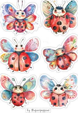 LadyBugzz Craft Stickers - Must-Have Quirky Insect Fun