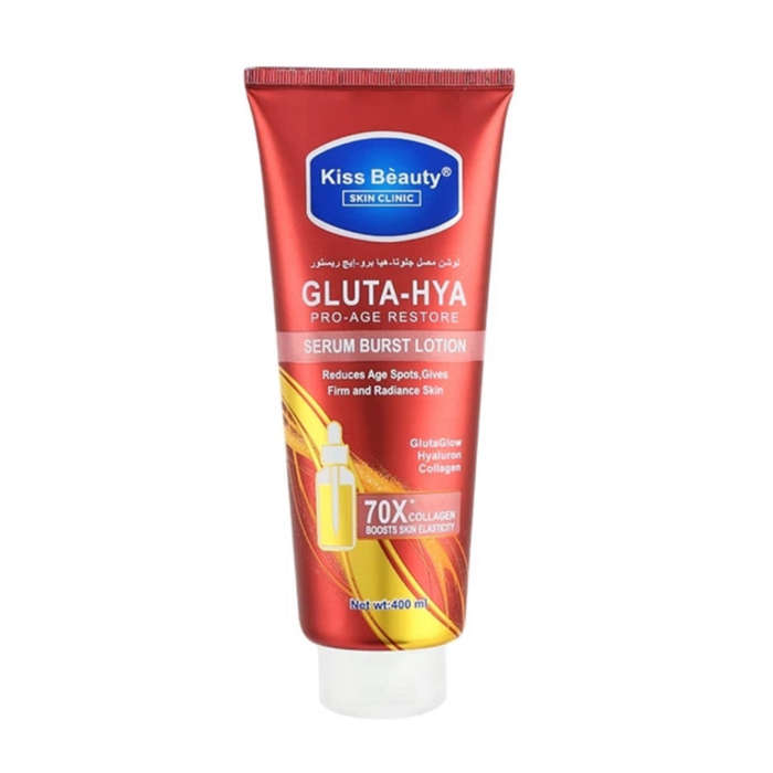 KISS BEAUTY Gluta Hya Serum Burst Lotion Flawless Bright GlutaGlow Hyaluron Collagen 400ml