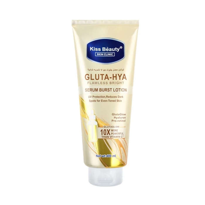 KISS BEAUTY Gluta Hya Serum Burst Lotion Flawless Bright GlutaGlow Hyaluton Pro-retinol 400ml