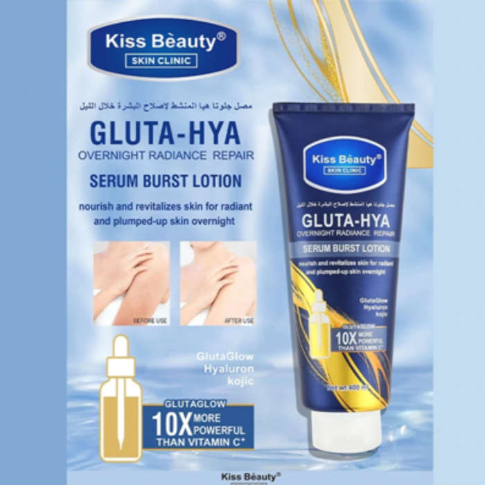 KISS BEAUTY Gluta Hya Serum Burst Lotion Flawless Bright GlutaGlow Hyaluron Kojic 400ml