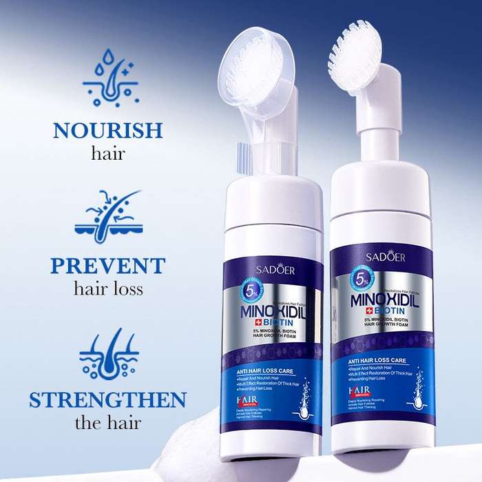 SADOER Minoxidil + Biotin Anti-Hair Loss Foam (5%)