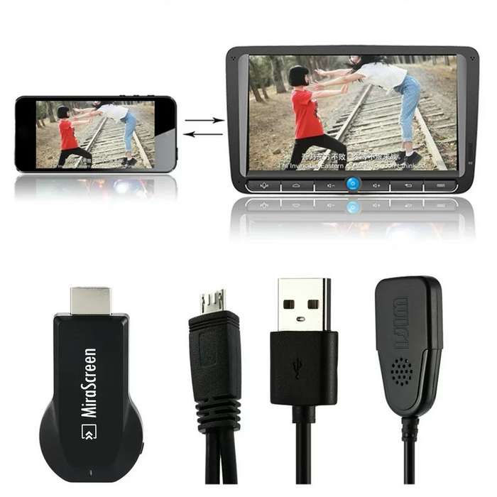MiraScreen Wireless WiFi Display Dongle 1080P HDMI TV Stick Screen Mirroring Miracast