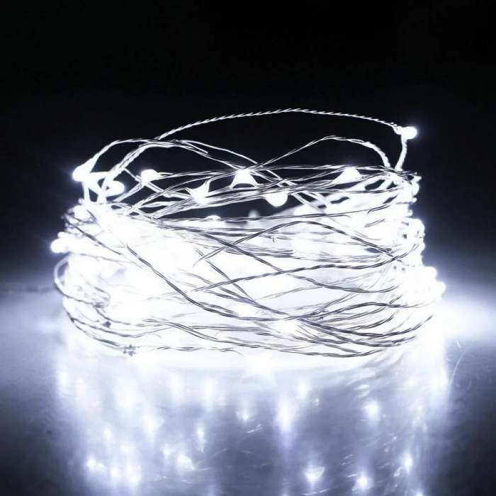 ZYF-93 Copper Wire  Battery Operated Fairy Light White 10M