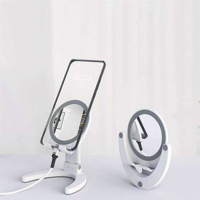 Aerbes AB-ZJ03 Desktop Foldable Mirror Cell Phone Holder