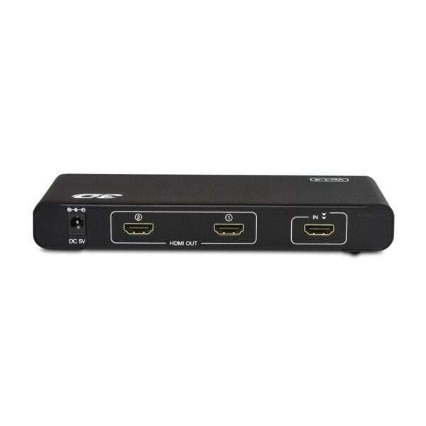 2 Port HD Splitter 1 in 2 Out Amplifier Support 4K x 2K Ultra HD and 3D Full HD 1080P