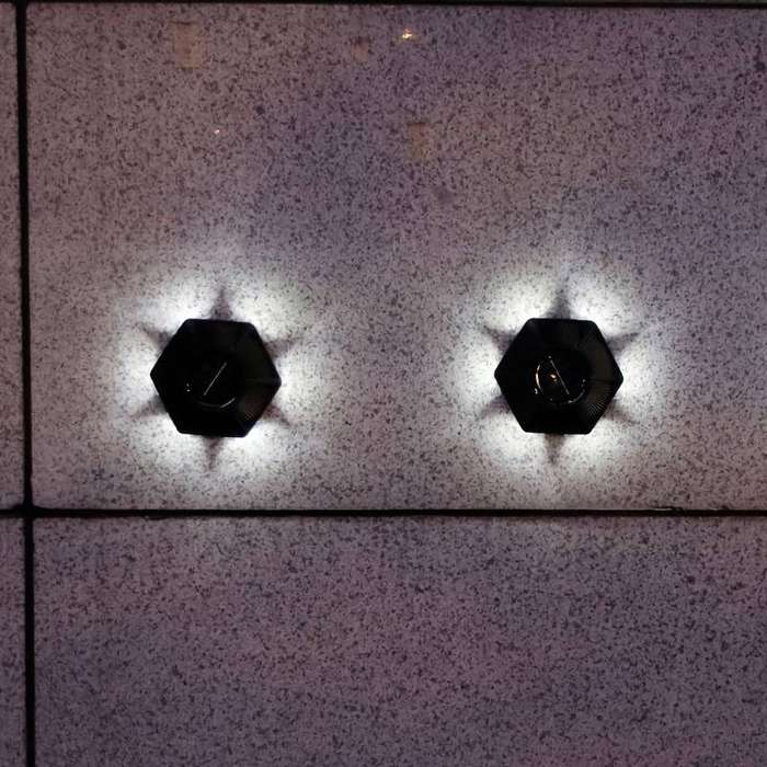 FA-6006 Outdoor Solar Sensor Ground Wall Mounted Lamp 6LED