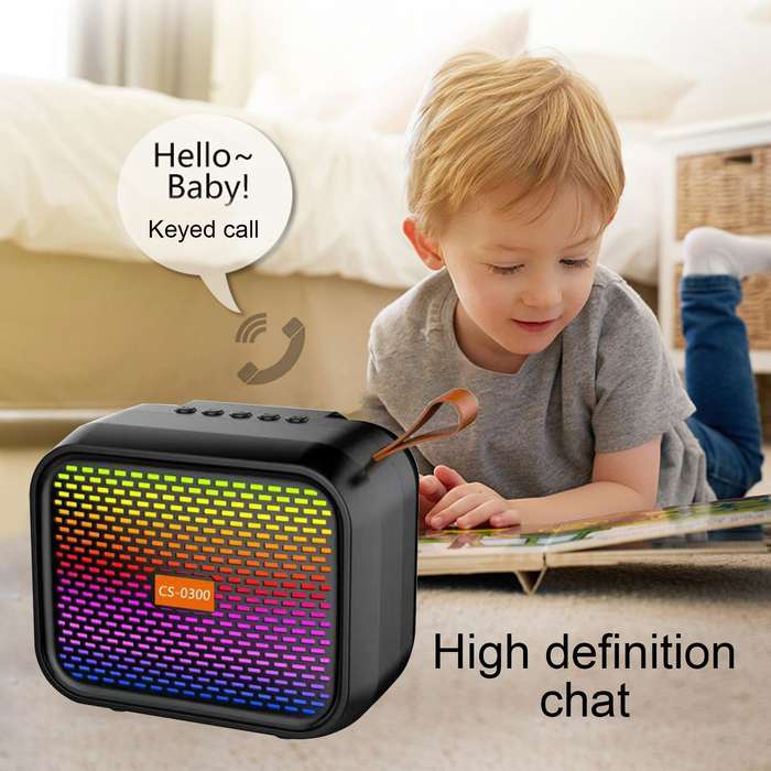 CS-0300  Bluetooth RGB Multimedia Speaker With USB &amp; Micro SD Card Playback FM Radio 3"