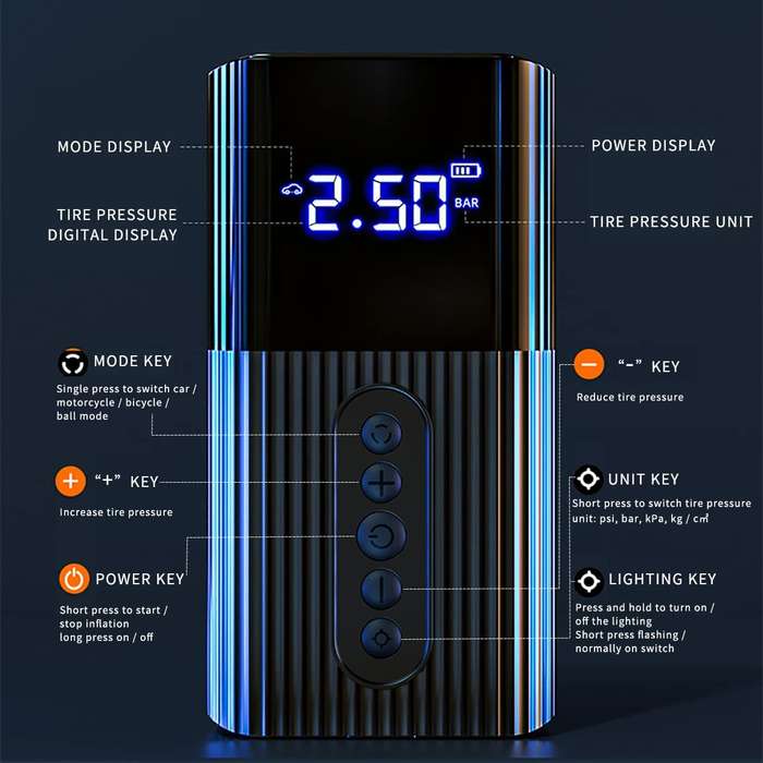 LC-301 Digital Inflatable Pump With Digital Display