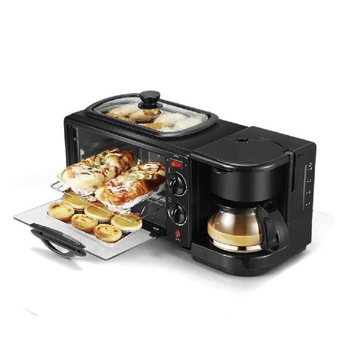 RAF R.5308B Breakfast Maker 9L With Oven Coffee Maker And Frying Pan 3 In 1