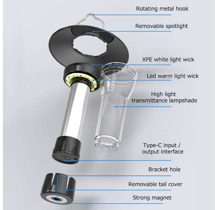 FA-777 USB Rechargeable Camping Light