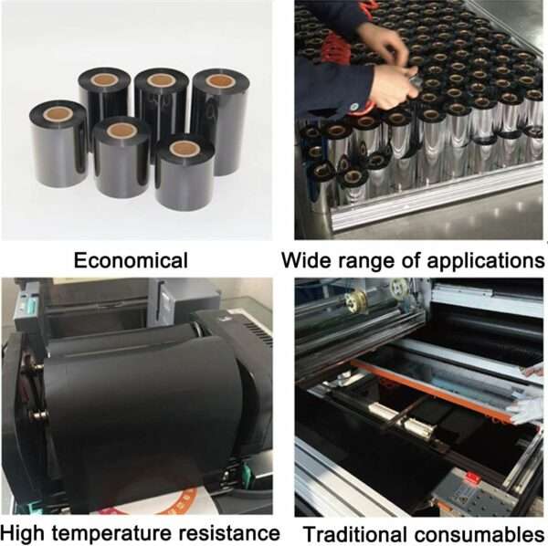 Mixed Base Coated Paper Barcode Ribbon for XP-TT426B