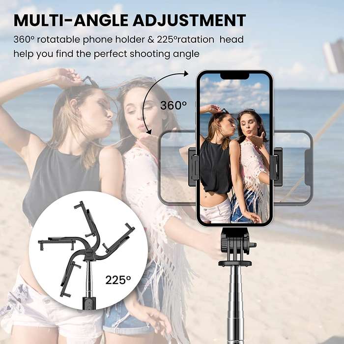 AS-50422 Tripod Expandable And Portable Selfie Stick With Wireless Remote Control