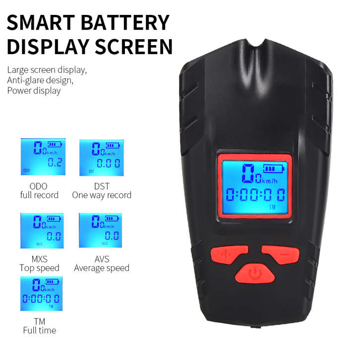 ZX05 Dual Light Bicycle Front Light With Digital Power Display 120lm