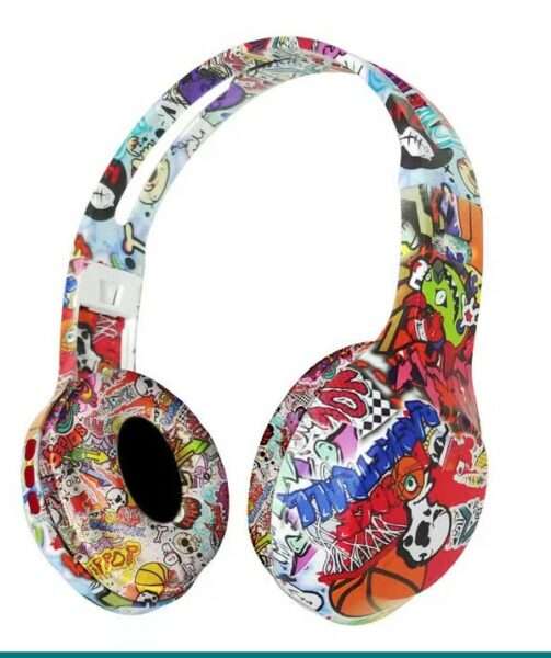 BK-32 Graffiti Wireless Bluetooth Headphones