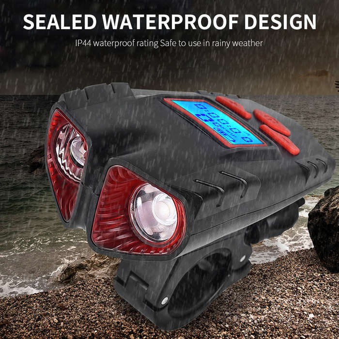 ZX05 Dual Light Bicycle Front Light With Digital Power Display 120lm