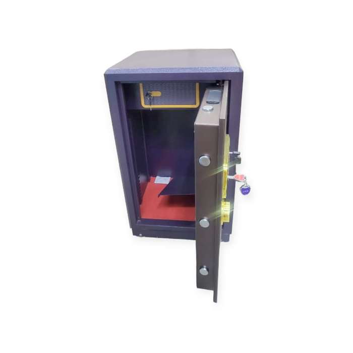 XF000060 Safe On Wheels With 2 Keys + Combination Lock Safe Size 47cmx 44 x 80cm