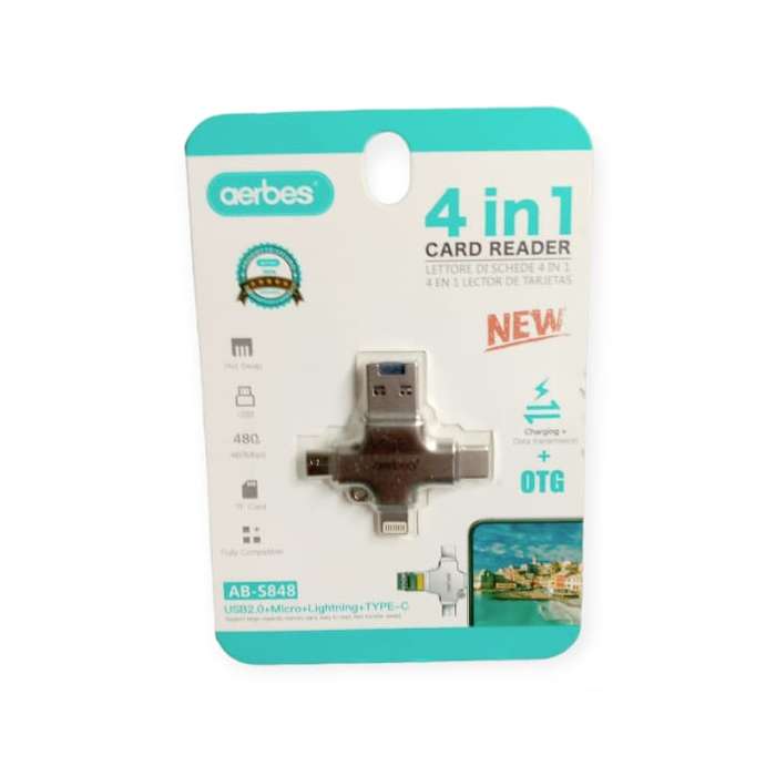 4 in 1 Card USB2.0 + OTG Card Reader