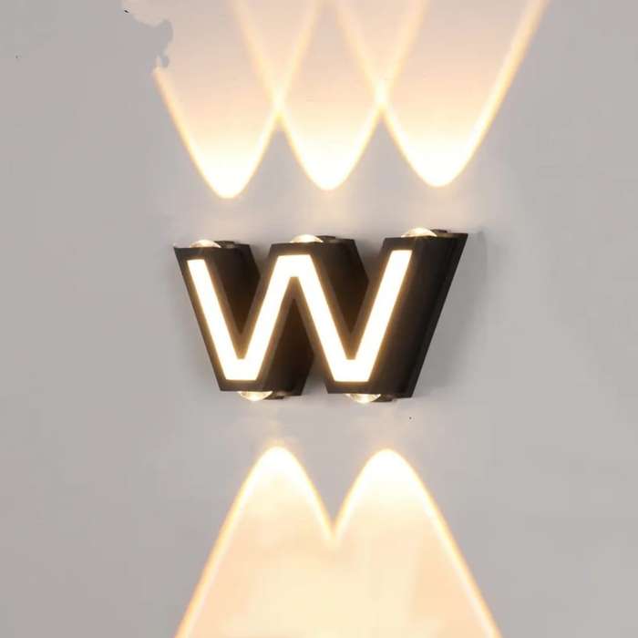 12W 5 LED W Shaped Wall Lamp 3000K