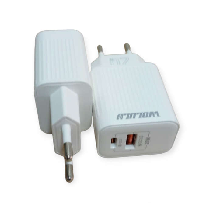 Wolulu AS-51457 PD 20W+ QC3.0 USB Fast Smart Wall Charger