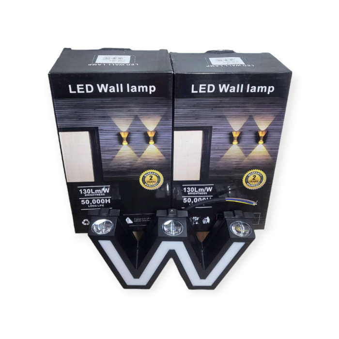 12W 5 LED W Shaped Wall Lamp 3000K