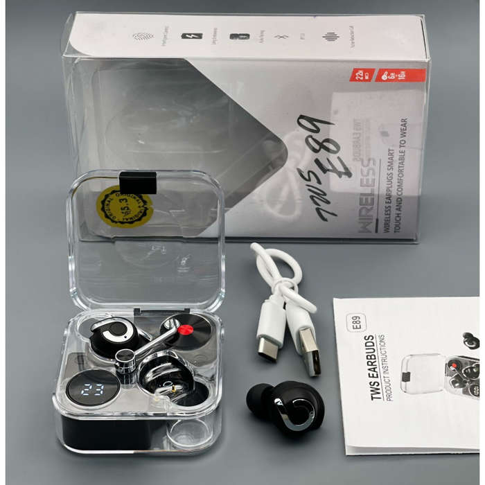 K28 TWS Bluetooth Transparent Dual Mode Gaming Earphone E89