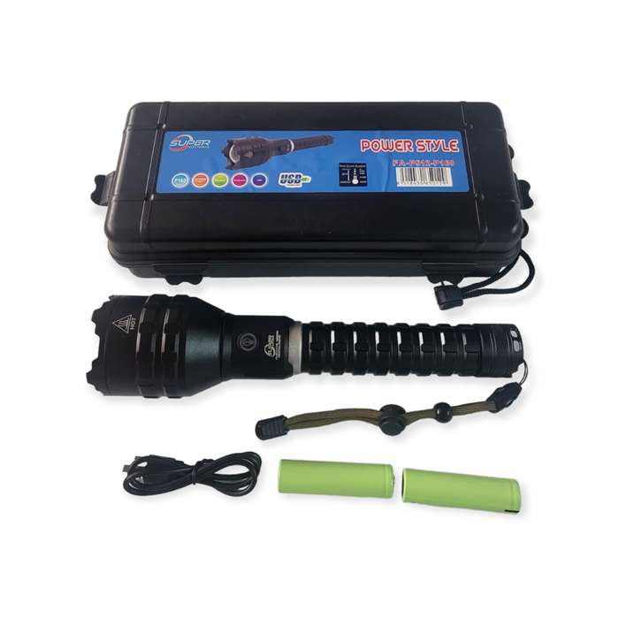 FA-P512-P160 Strong White Aluminum Alloy 2 Sections Flashlight