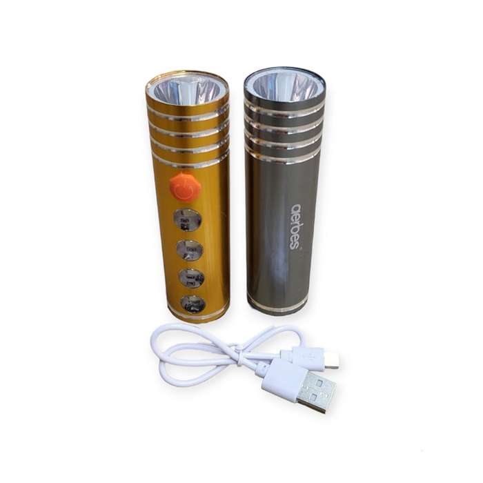 Aerbes AB-SD32 Portable USB Rechargeable Super Bright Flashlight 50W