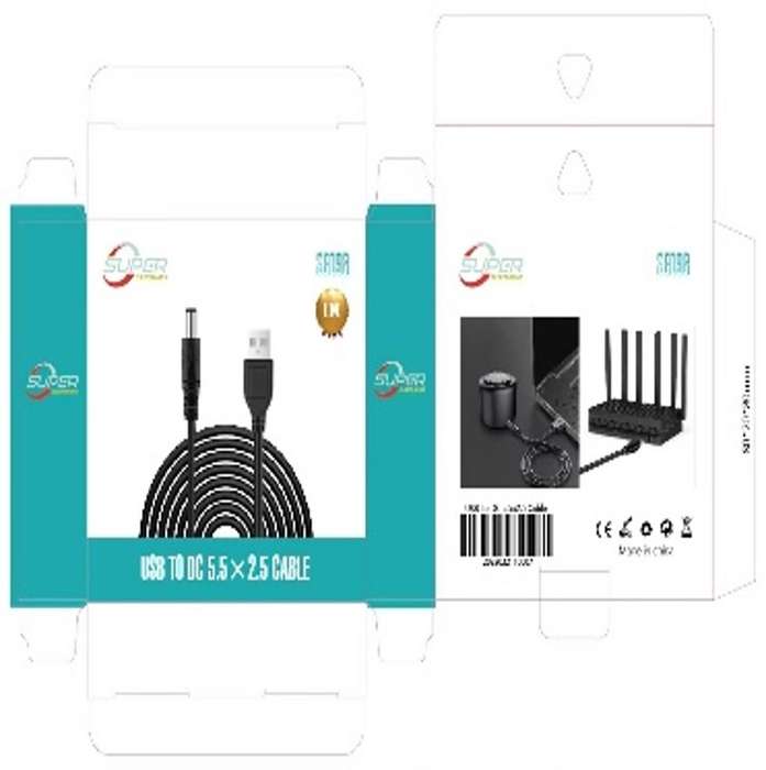SE098 USB 2.0 A  Male to 5.5 x 2.5mm DC Cable 1M