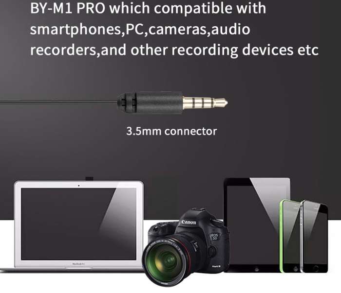 BY-M1 Pro Lavalier Condenser Microphone