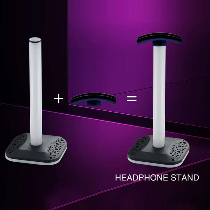 XF0799  RGB Universal Desktop Headphone Stand Anti Scratch T-20