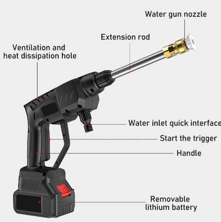 XF0268 Wireless High Pressure Hand Held Cleaning Gun Car Washing Machine Set