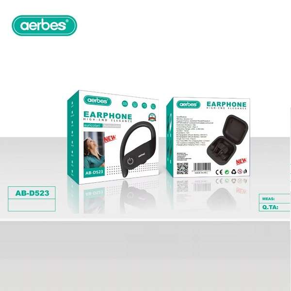 Aerbes AB-D523 True Wireless Powerbeats Pro High-End Bluetooth V5.0 Earphones