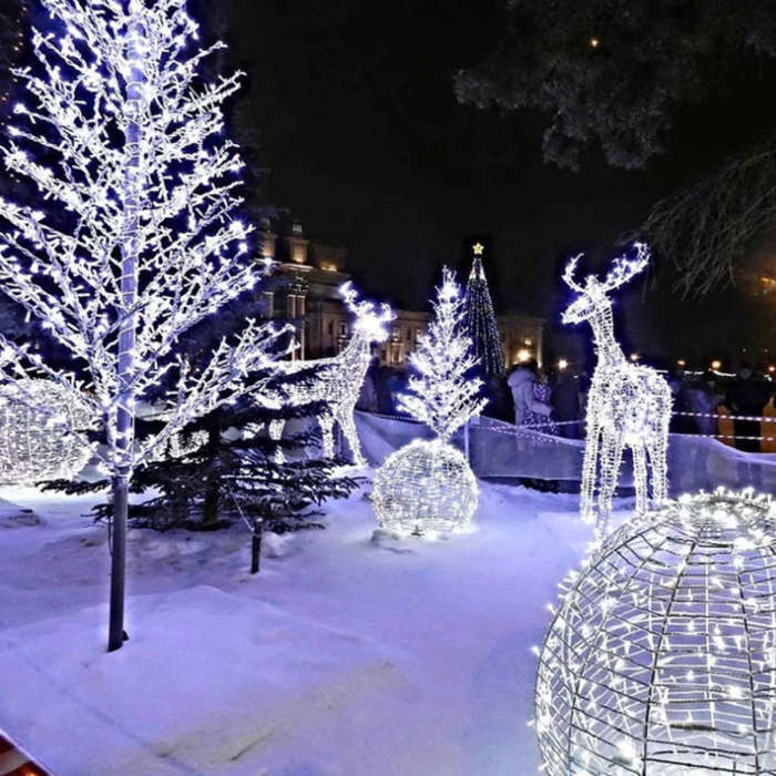 ZYF-D81 LED Inter-Connecting Clear Cable Fairy Light White 20M