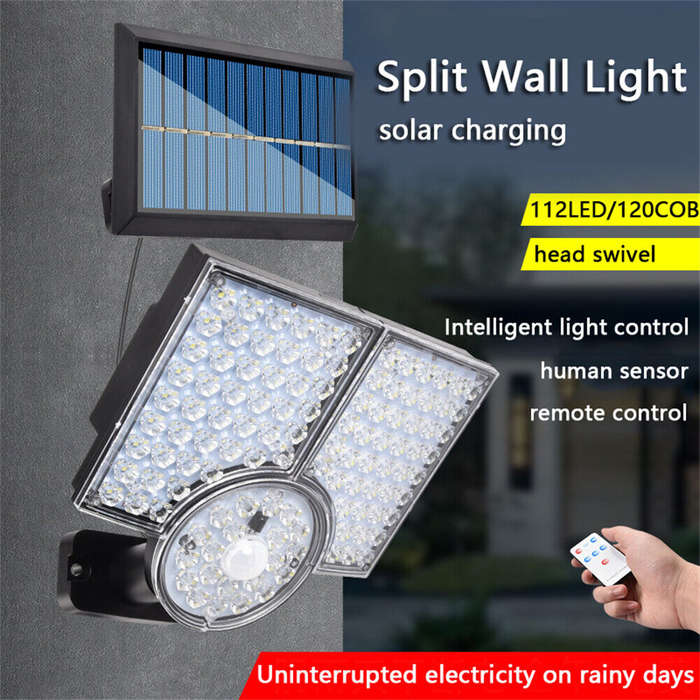 FA-112LED Waterproof Outdoor Solar Induction Street Light 112LED With Remote Control