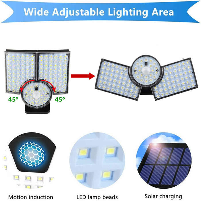 FA-112LED Waterproof Outdoor Solar Induction Street Light 112LED With Remote Control