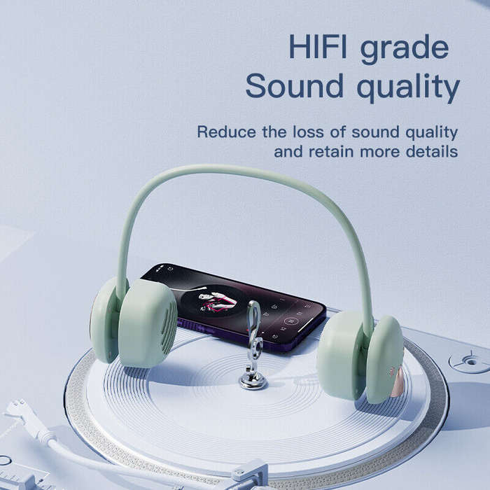 T5 USB Rechargeable Over Neck Bluetooth Speaker With Flashlight