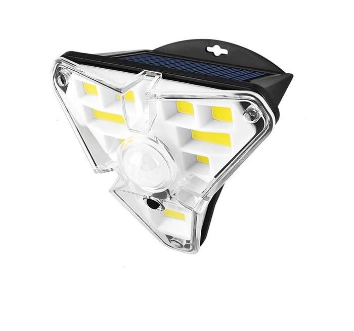 FA-GL68COB Solar Motion Sensor 3 Sides Glowing Wall Lamp 68COB