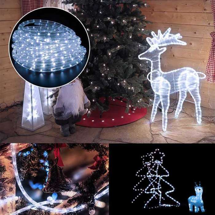 ZYF-D72 Waterproof LED Silicone Tube Light White 220V 10M