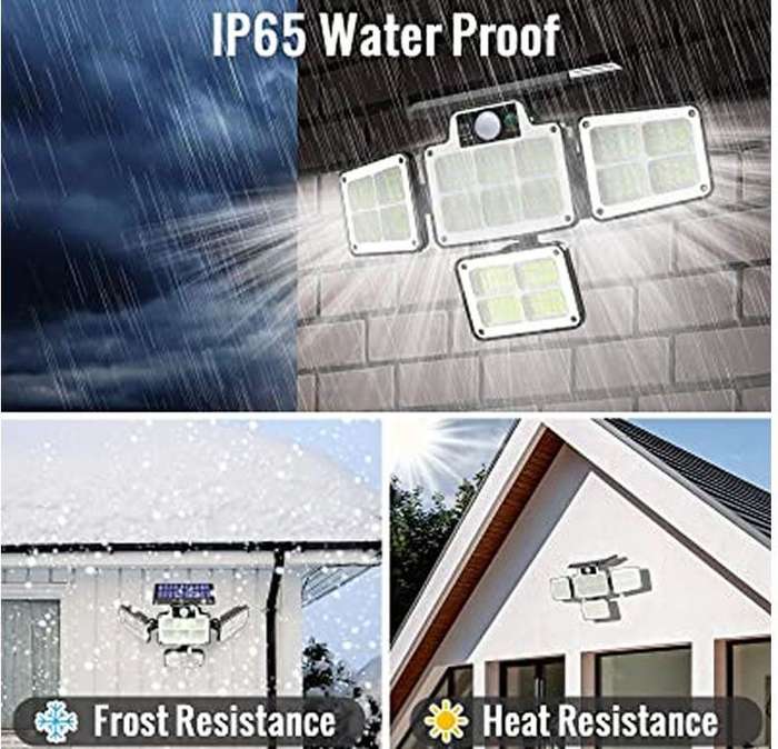 -LF-1788 4 Side Emitting Solar Powered Light With Remote Control