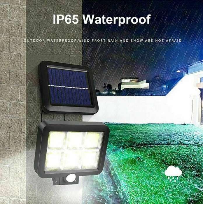 Aerbes AB-TA249 Solar Powered COB Light with Remote + 1200mah Battery