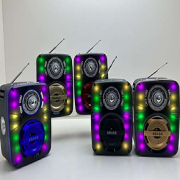 YS-217BT Rechargeable RGB Bluetooth MP3 Speaker Player With Torch