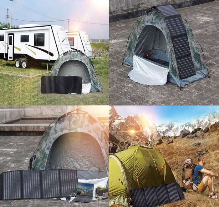 Jiageng XF0845 Portable Foldable 4 Solar Panel In A Bag 100W