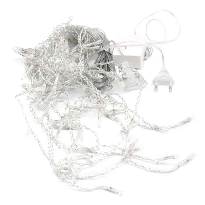 ZYF-D102 White LED Fairy Curtain Light 6M Across 70cm And 38cm Drops