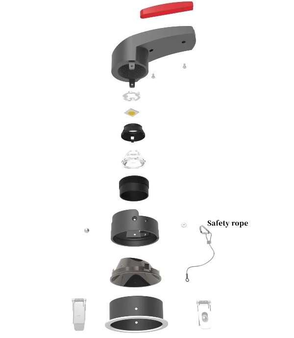 Aerbes AB-XD62 LED Downlight Recessed Ceiling  Spotlight 12W