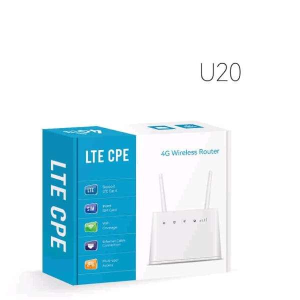 U20 LTE CPE 4G Rechargeable Wireless Router For Load Shedding