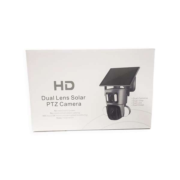 RBX-SD320-4G Dual Lens Solar Powered Surveillance Camera Ubox App