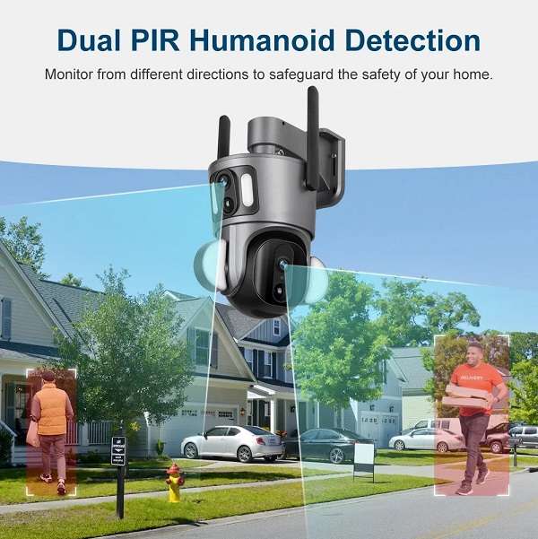 RBX-SD320-4G Dual Lens Solar Powered Surveillance Camera Ubox App