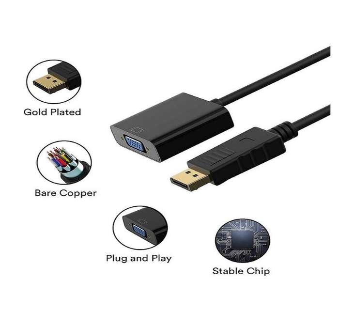 Super Electronics SE-L47 Display Port To VGA Adapter Cable