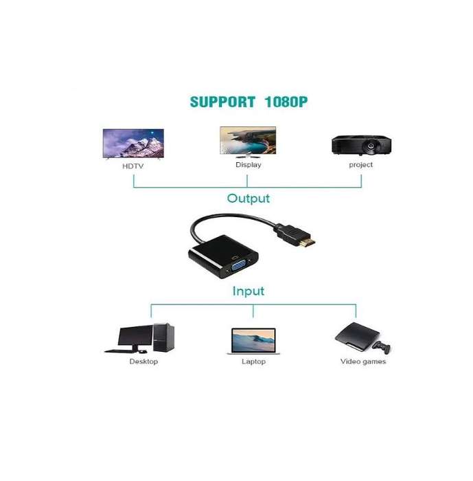 Super Electronics SE-L47 Display Port To VGA Adapter Cable