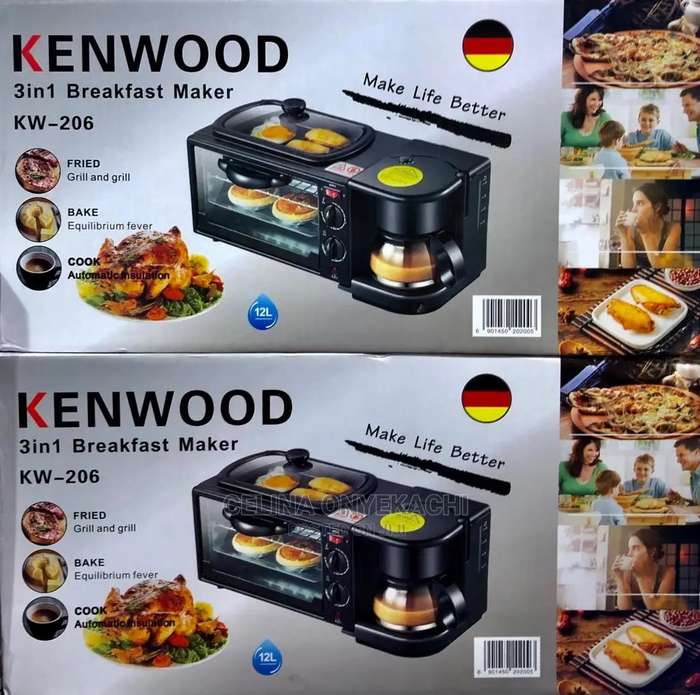 KW-206 Multifunctional 3 In 1 Breakfast Maker
